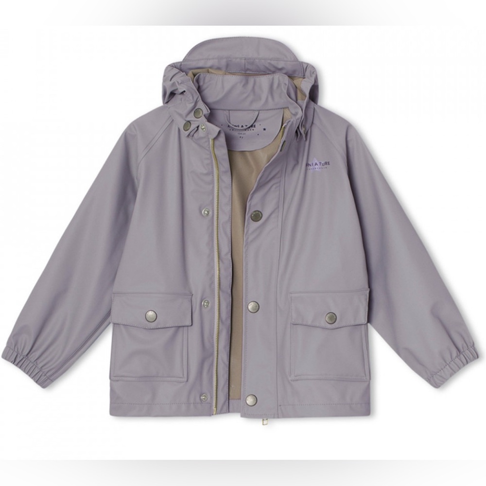 NWOT - Mini A Ture - Julien Rain Jacket - Minimal Lilac - sz 9M